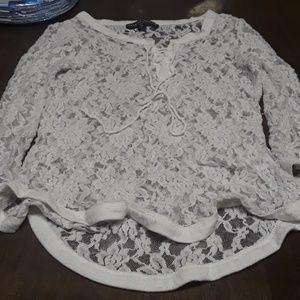 Lacy long sleeve shirt